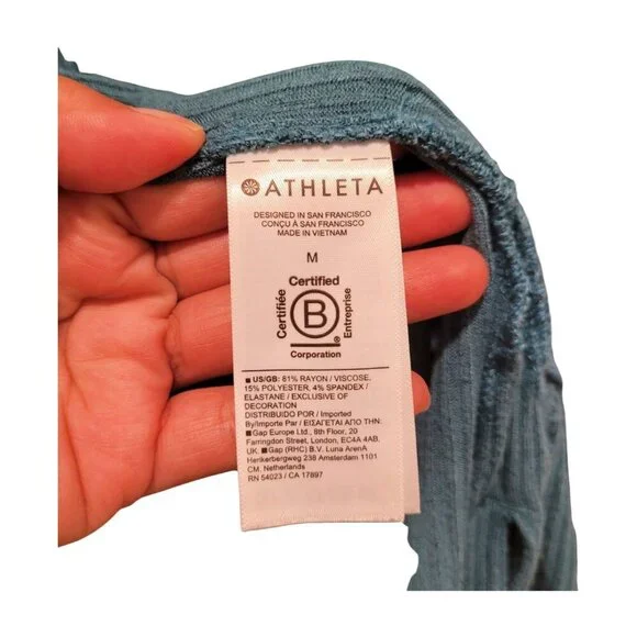 Athleta Harmony Wrap Hooded Open Front Cardigan Size Small Borealis Green M Med - Picture 5 of 7